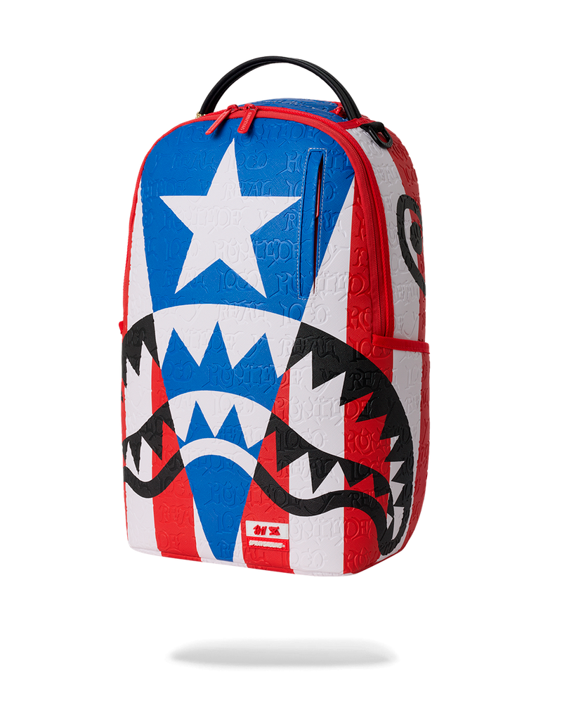 Sprayground Jon Z Puerto Rico Flag Center Shark - Multi-Color