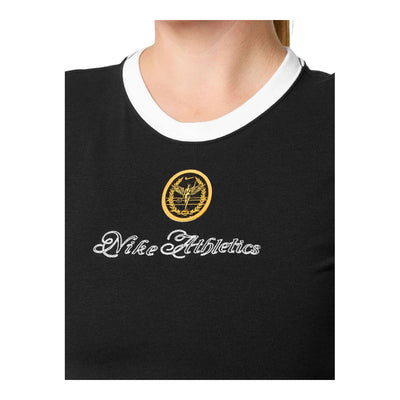 Women's Nike Sportswear Fall Club Chill Knit Top Black/White IH7802-010