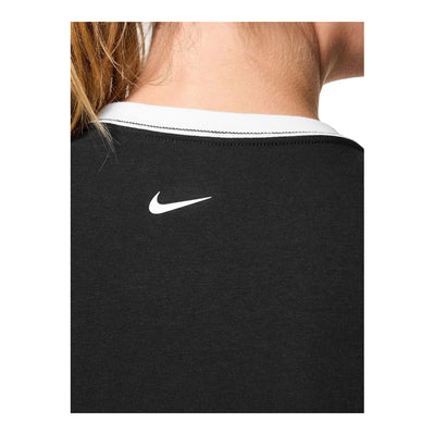 Women's Nike Sportswear Fall Club Chill Knit Top Black/White IH7802-010