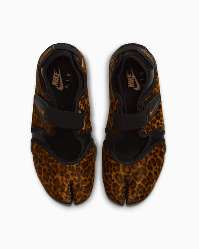 Women's Nike Air Rift Pony Hair Leopard Black/Desert Ochre IO4884-002