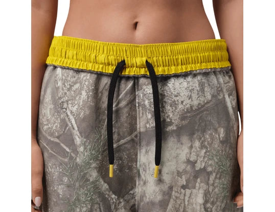 Women's Jordan Brooklyn Fleece Relaxed Wide Leg Realtree Pants White/Bright Citron IU7253-100