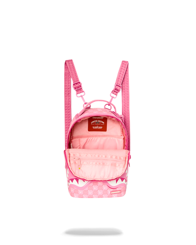 Sprayground Pink New Check Faces Mini Backpack