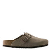 Birkenstock Women's Suede Leather Boston Soft Footbed Narrow Slippers
