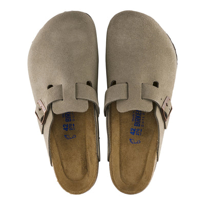 Birkenstock Women's Suede Leather Boston Soft Footbed Narrow Slippers 4
