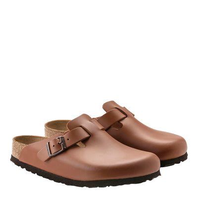 Birkenstock Men's Boston Leather Clog Slippers 5