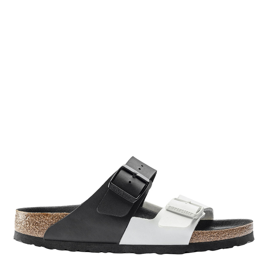 Birkenstock Arizona Split Black and White Sandals Arizona Split Birko-Flor in Color Black/White | BIRKENSTOCK US main image 3