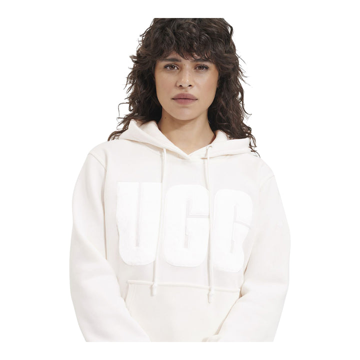 UGG Women's Rey Fuzzy Logo Hoodie