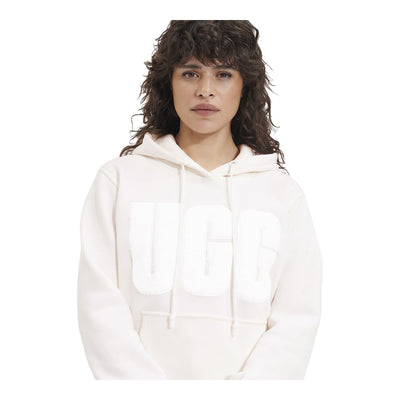 UGG Women's Rey Fuzzy Logo Hoodie 4