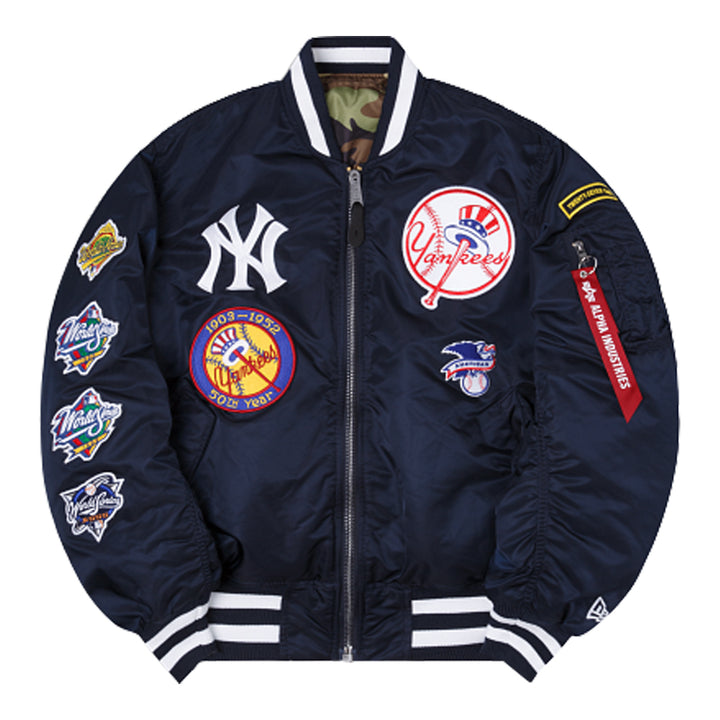 New Era Men's Alpha Industries New York Yankees MA-1 Bomber Jacket