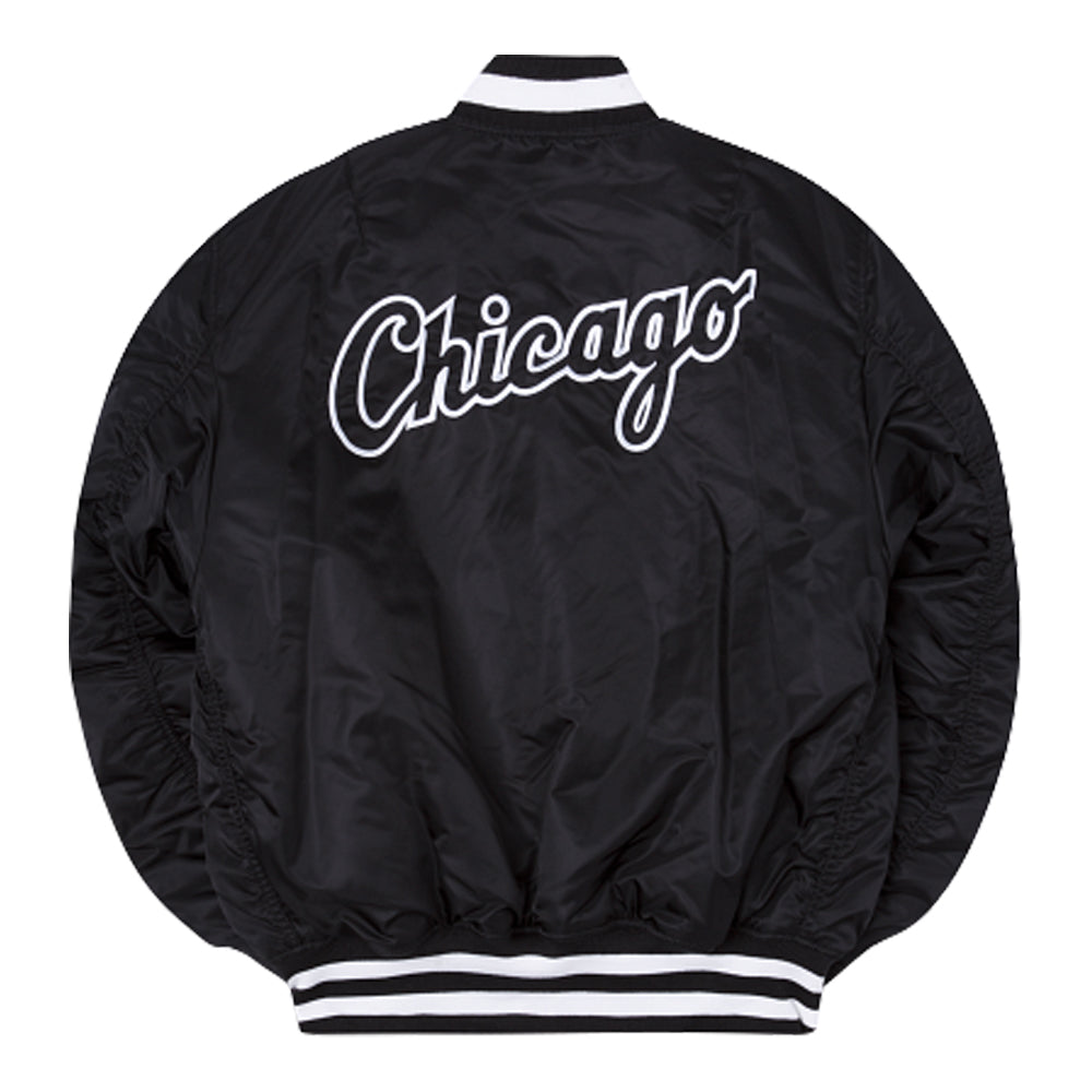 New Era Men's Alpha Industries Chicago White Sox MA-1 Bomber Jacket 3