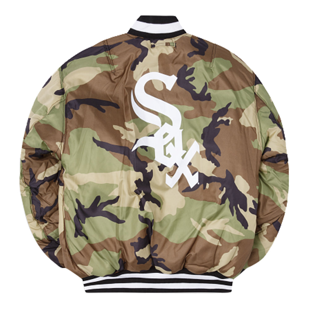 New Era Men's Alpha Industries Chicago White Sox MA-1 Bomber Jacket 8
