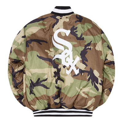 New Era Men's Alpha Industries Chicago White Sox MA-1 Bomber Jacket 8
