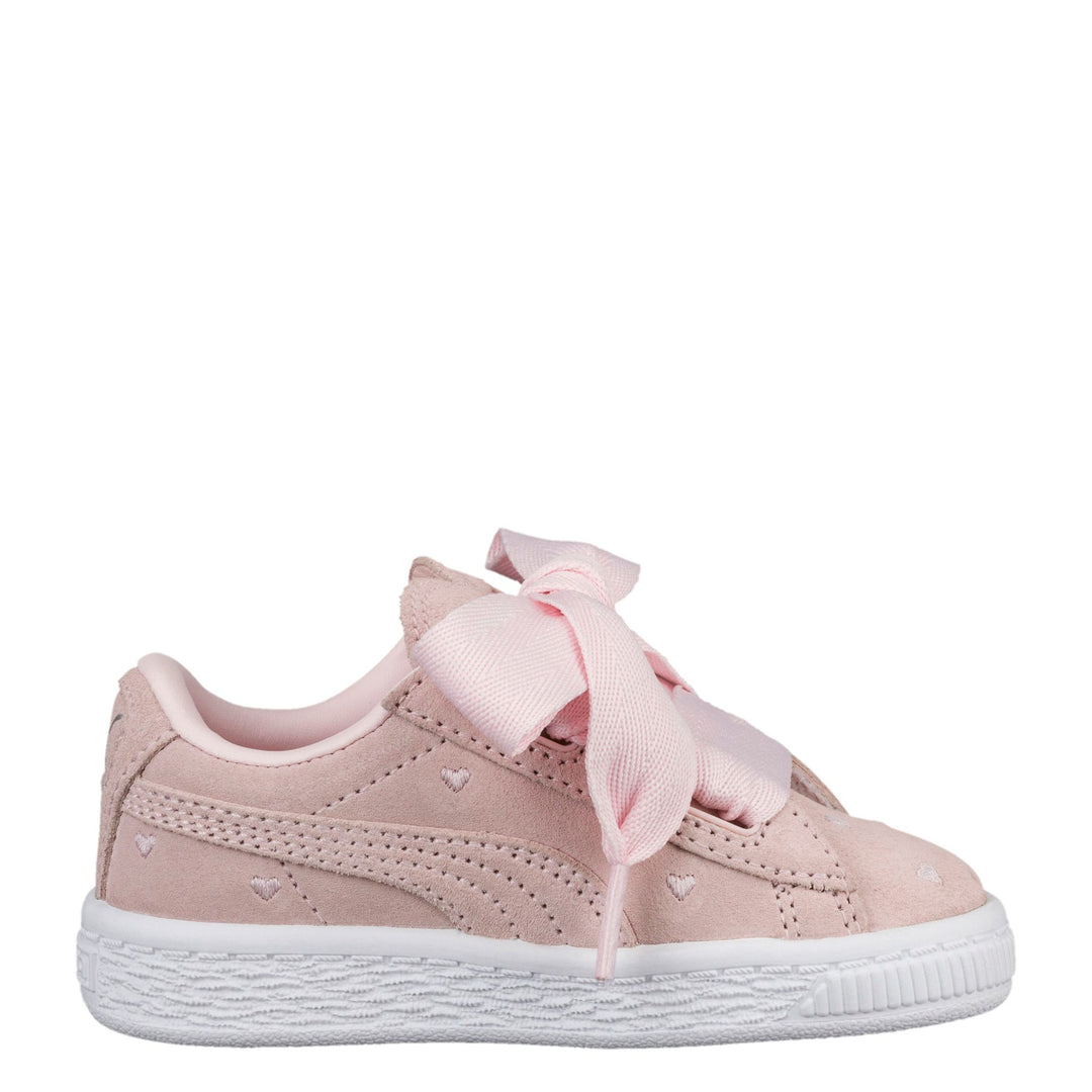PUMA Little Kids' Suede Heart Valentine Shoes 1