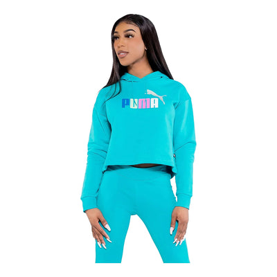 Puma Women's Essentials Logo Cropped Hoodie 2