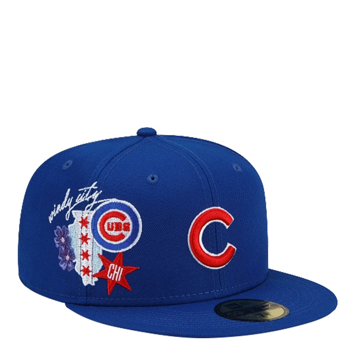 New Era Men's Chicago Cubs City Cluster 59Fifty Fitted Cap