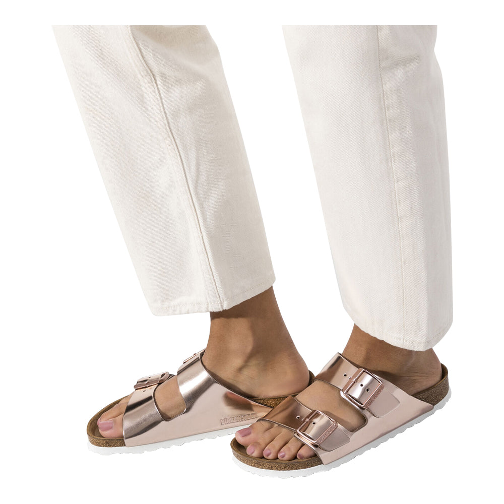 Birkenstock Women's Arizona Soft Footbed Metallic Sandals
