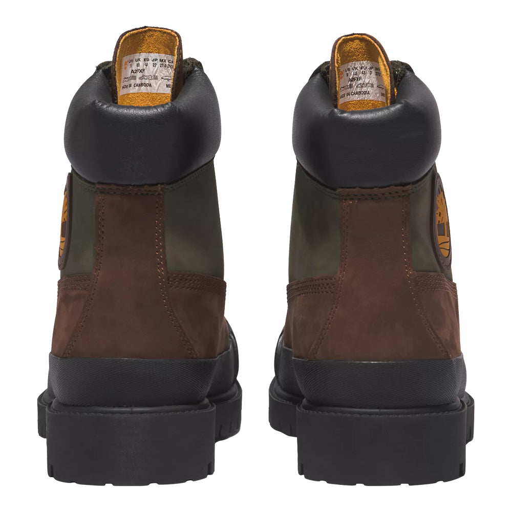 Timberland Men's 6-Inch Premium Waterproof Rubber-Toe Boots