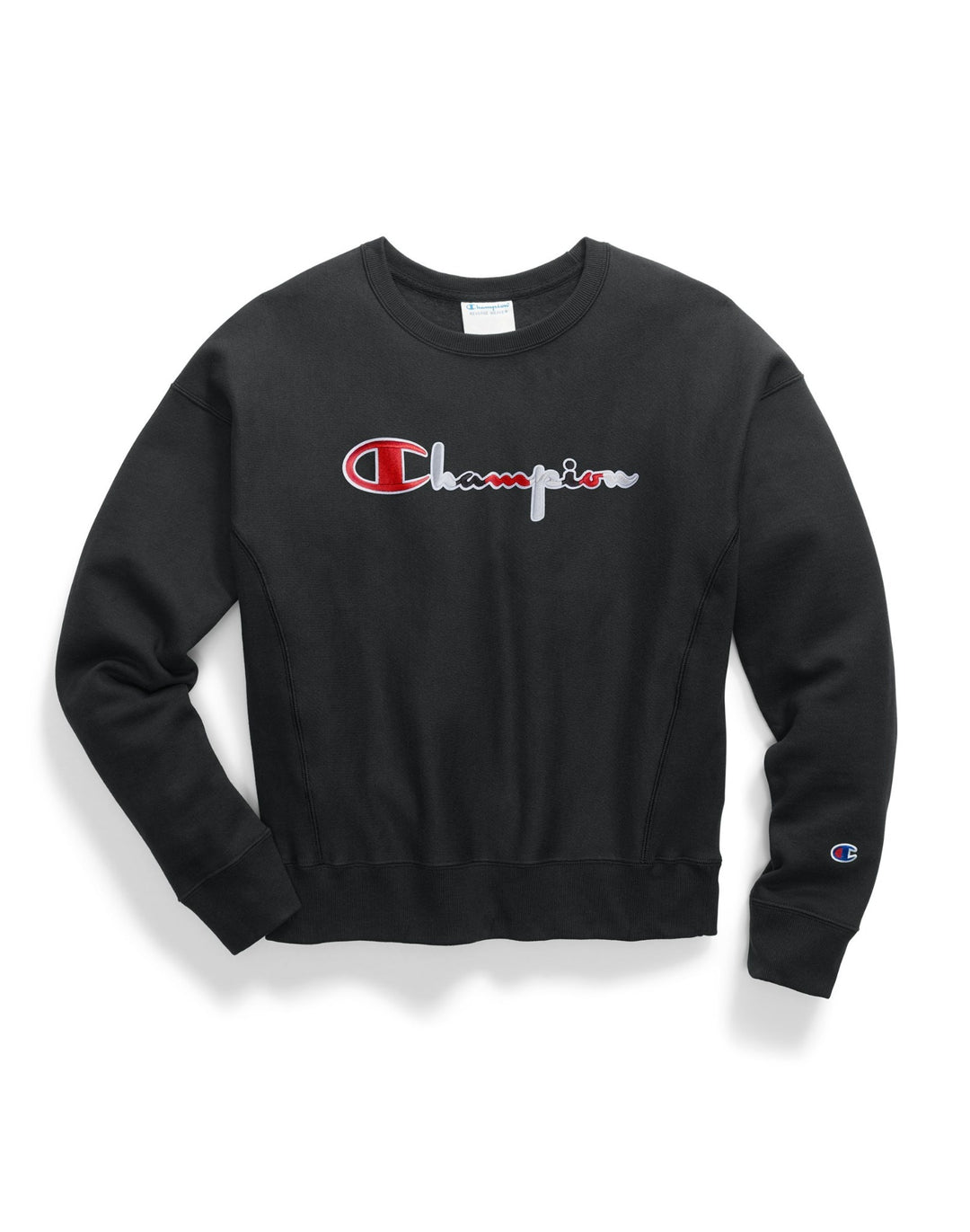 Champion Women's Life Reverse Weave 3-Color Vintage Logo Crew Sweatshirt 1