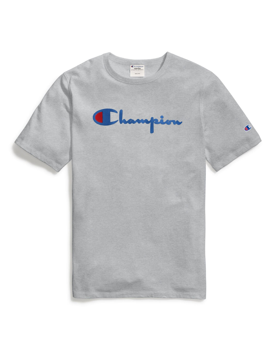 Champion Men's Life Heritage Flock 90s Logo T-Shirt 1