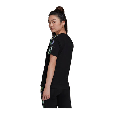 adidas Women's Floral 3-Stripes T-Shirt 4