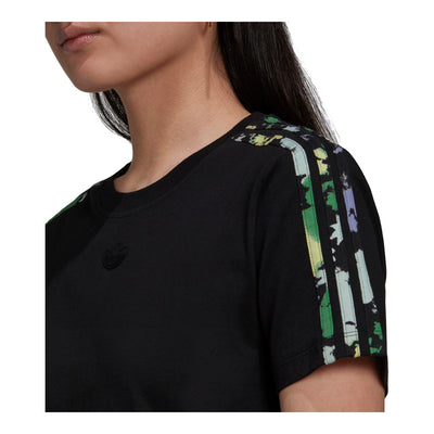 adidas Women's Floral 3-Stripes T-Shirt 5