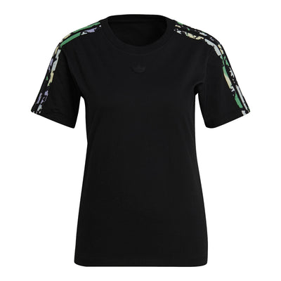 adidas Women's Floral 3-Stripes T-Shirt 1