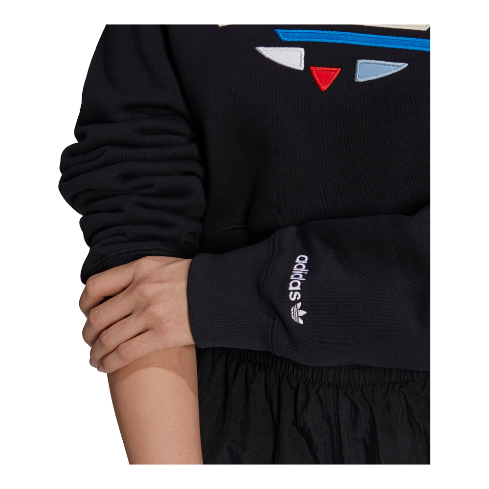adidas Women's Adicolor Shattered Trefoil Cropped Sweatshirt 4
