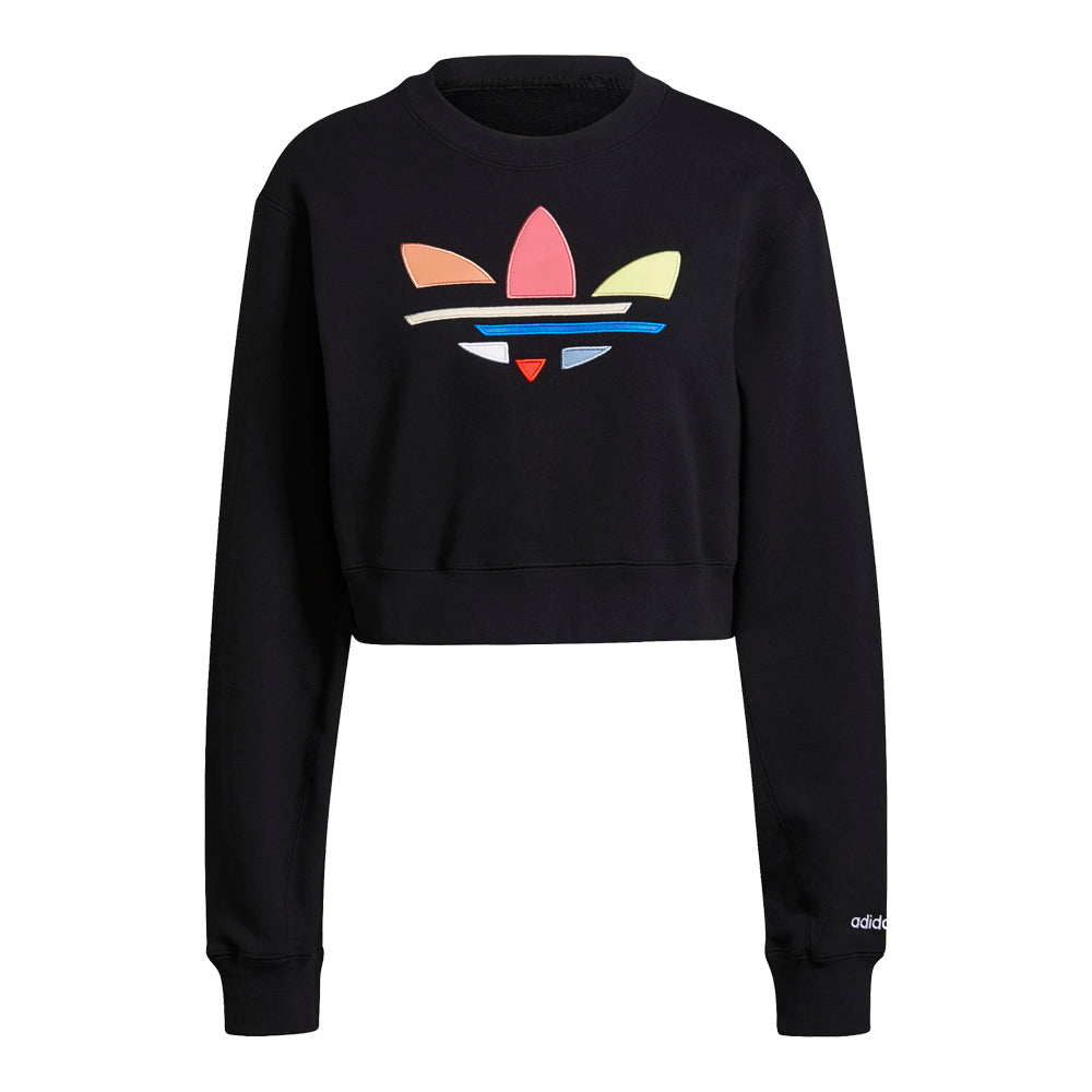 adidas Women's Adicolor Shattered Trefoil Cropped Sweatshirt 5