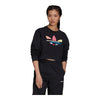adidas Women's Adicolor Shattered Trefoil Cropped Sweatshirt