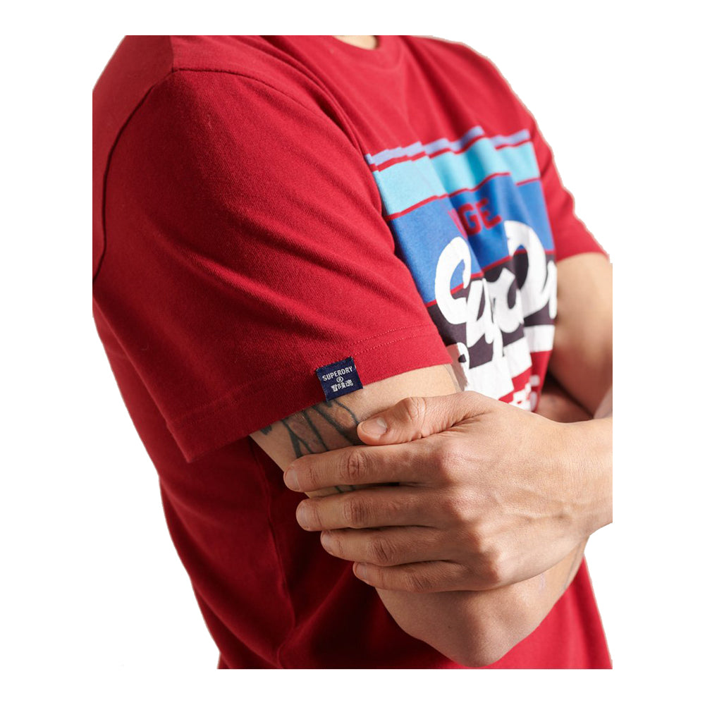 Superdry Men's Vintage Logo Cali Stripe T-Shirt