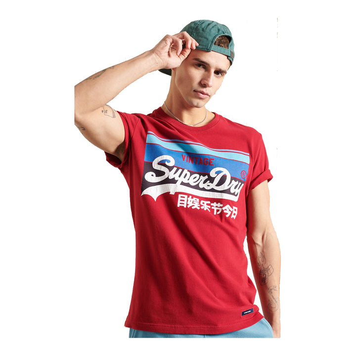 Superdry Men's Vintage Logo Cali Stripe T-Shirt