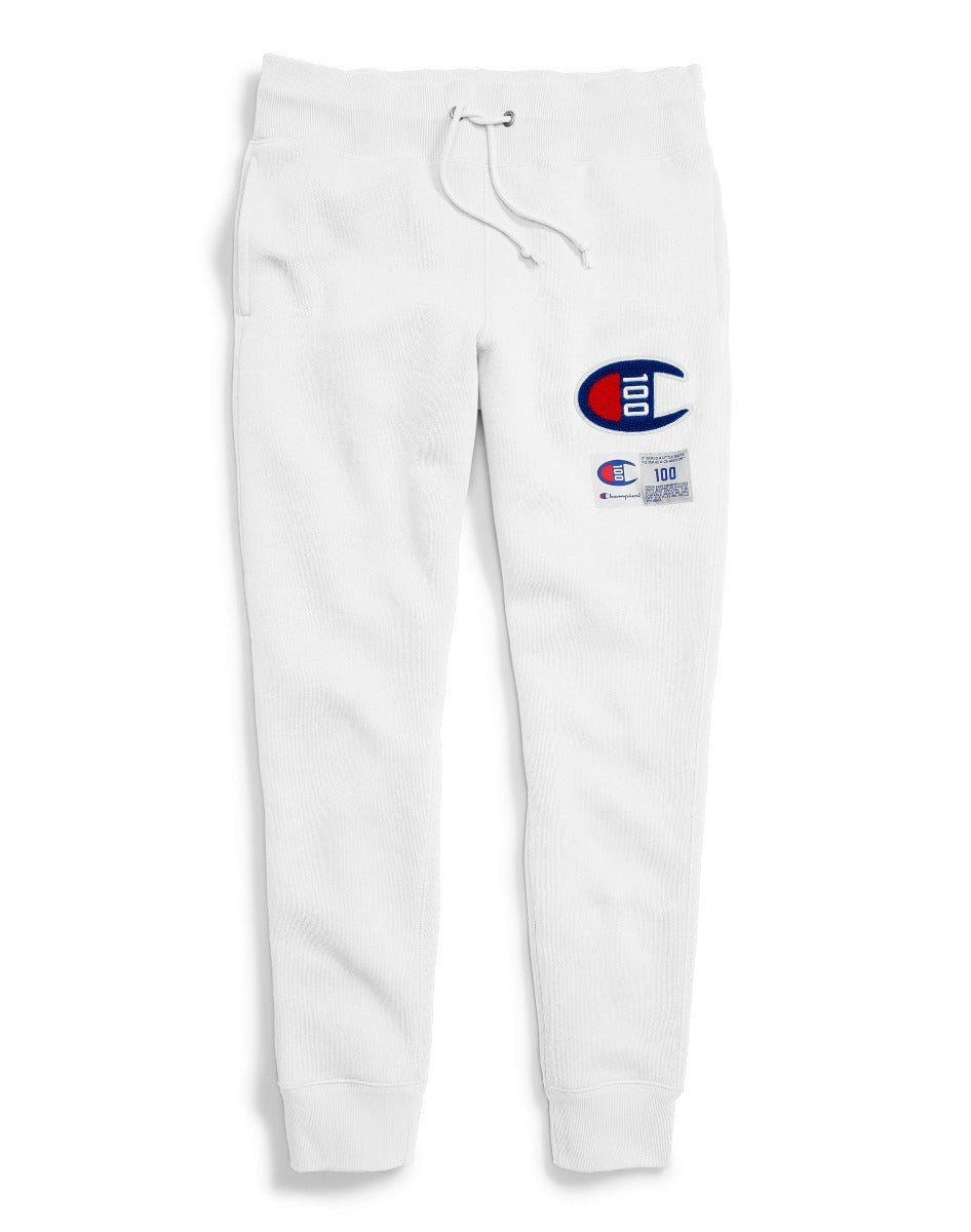 Champion Women's Century Collection C100 Chenille Logo Jogger Pants 1