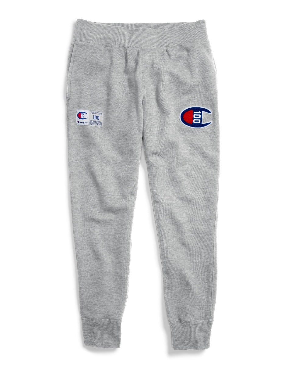 Champion Men's Century Collection C100 Chenille Logo Jogger Pants 1
