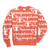 Champion Men's Life Reverse Weave All-Over Logo Crew Sweatshirt