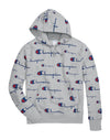 Champion Men's Life Reverse Weave All Over Logo Pullover Hoodie