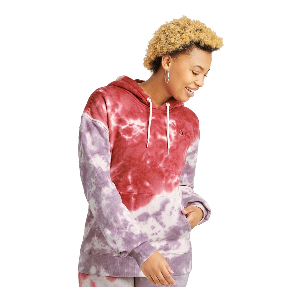 Champion Women's Unity Dye Classics Embroidered C Logo Fleece Hoodie 1