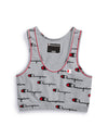 Champion Women's Life Everyday All Over Logo Crop Top